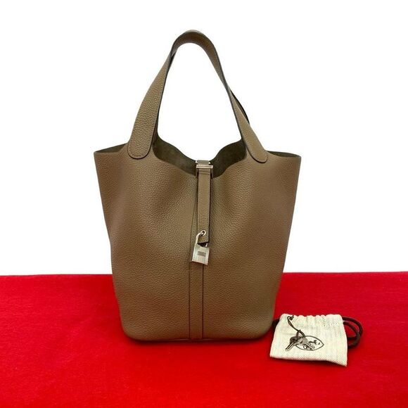 Pre Loved hermes Women brown | beige Handbags - Picture 1 of 8
